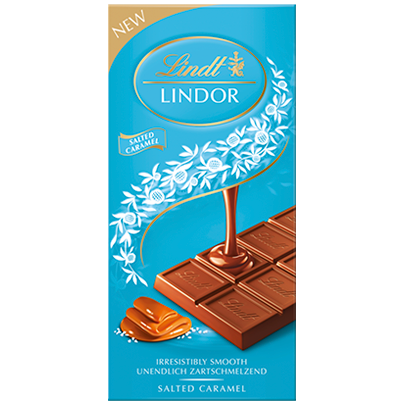 Tablette chocolat coeur praliné noisettes amandes - Lindt